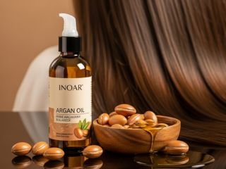 O Inoar Argan Oil é um óleo capilar que proporciona hidratação profunda e reparação dos fios danificados.