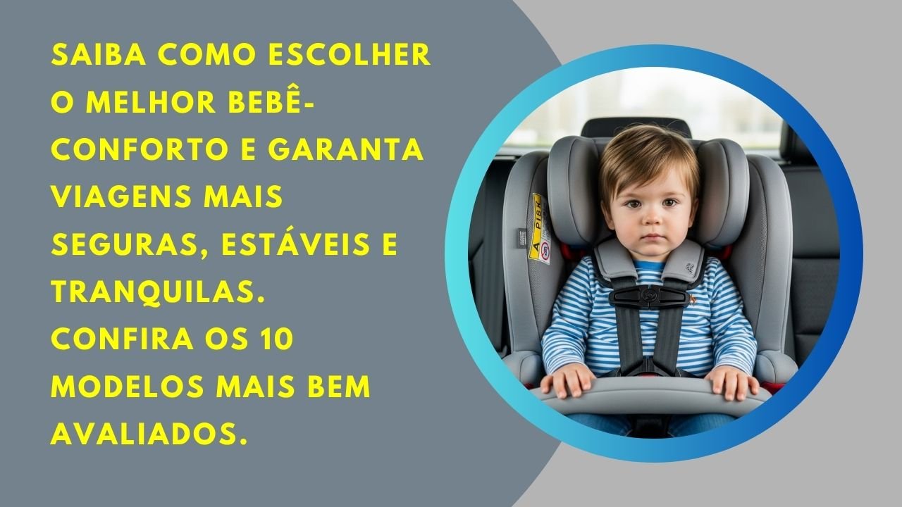 Descubra o Melhor Bebê-Conforto para proteger seu bebê com segurança, conforto e praticidade em cada viagem.
